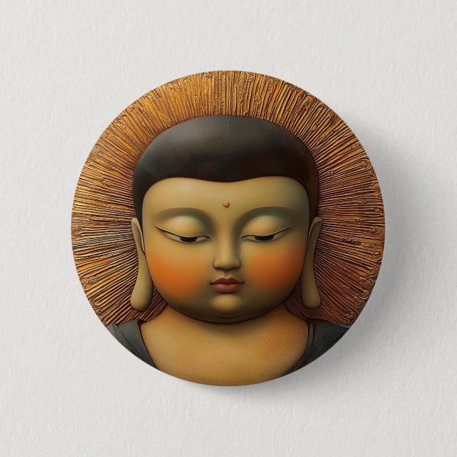Tranquil Buddha  Button (Front)