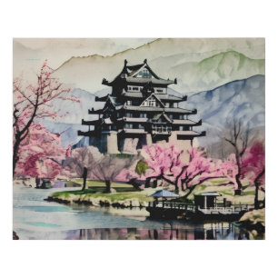 Tranquil Castle In Spring Faux Canvas Print