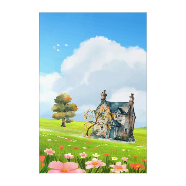 Tranquil Countryside  Acrylic Print (Front)