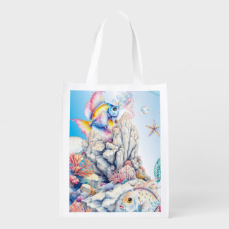 Tranquil Depths Grocery Bag