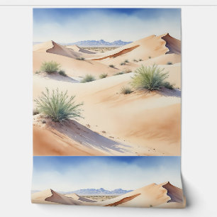 Tranquil Desert Landscape with Soft Dunes Wallpaper