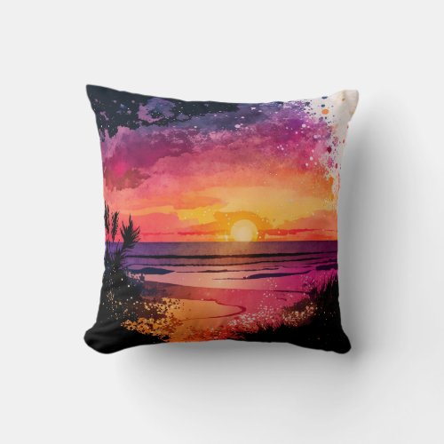 Tranquil Escape Throw Pillow