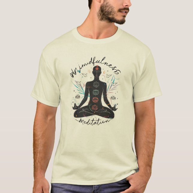Tranquil Essence: Mindfulness & Meditation T-Shirt (Front)