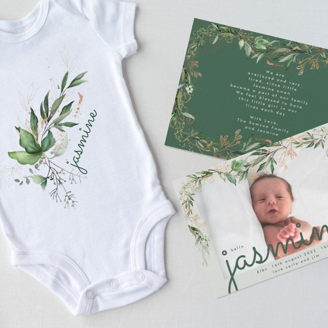 Tranquil Eucalyptus Elegant Green Breezy Sea Glass Announcement (Creator Uploaded)