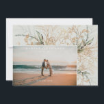 Tranquil Eucalyptus Green Breezy Sea Glass Photo Save The Date<br><div class="desc">Tranquil Eucalyptus Green Breezy Sea Glass Photo Save the Date Announcement Card</div>