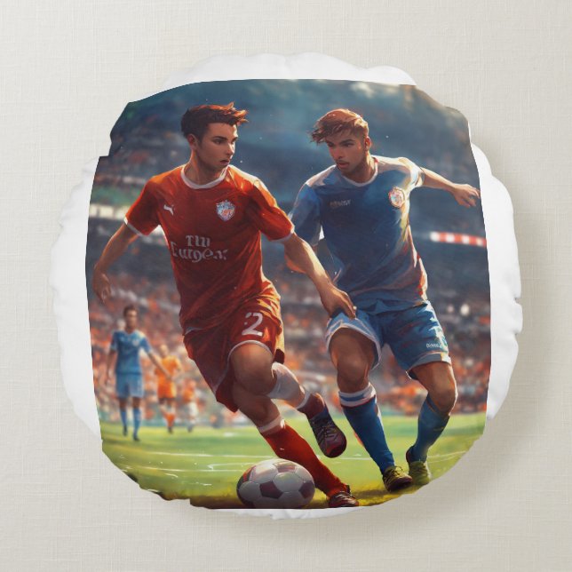 "Tranquil Falls" Round Pillow (Front)