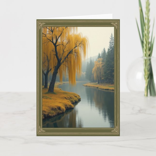 Tranquil Fathers Day Scenic Card (Front)