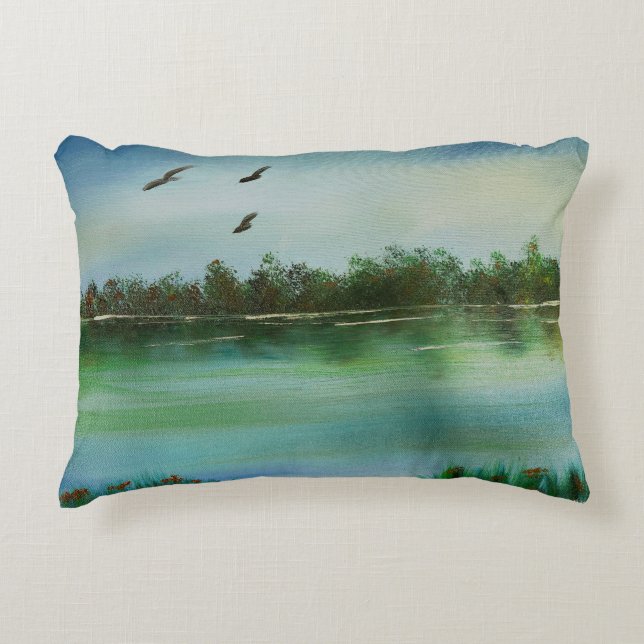 Tranquil Florida River  Accent Pillow (Front)