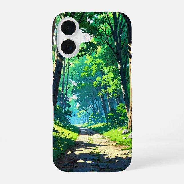 Tranquil Forest Path Iphone Case (Back)