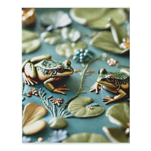 Tranquil Frogscape William Morris_inspired Canvas