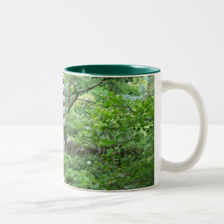 Tranquil Garden With Statue Mug
