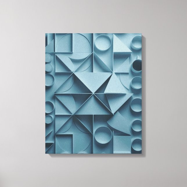 Tranquil Geometry Abstract Canvas Print  (Front)