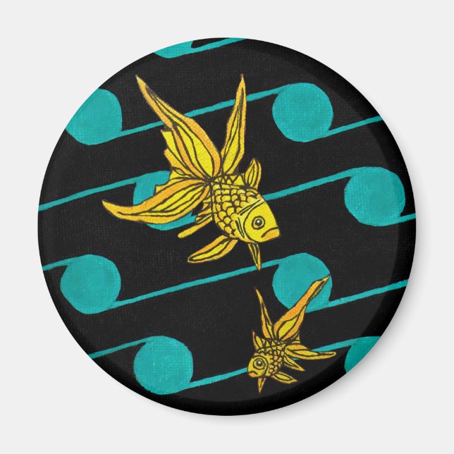 TRANQUIL GOLD FISH MAGNET (Front)
