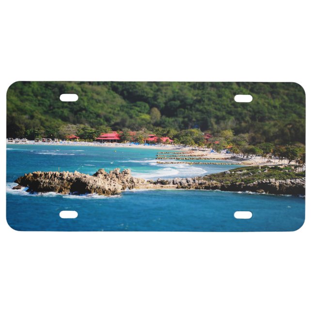 Tranquil Island Paradise Labadee Haiti License Plate (Front)