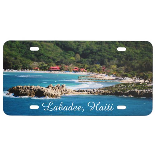 Tranquil Island Paradise Labadee Haiti License Plate