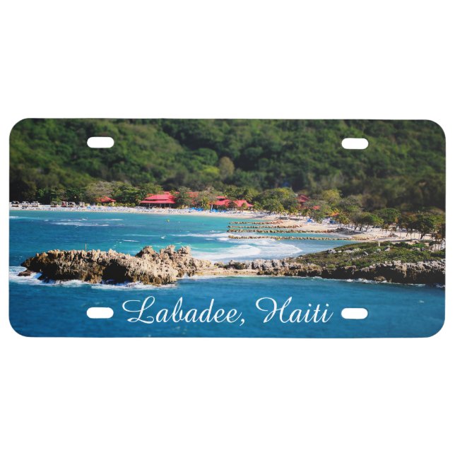 Tranquil Island Paradise Labadee Haiti License Plate (Front)