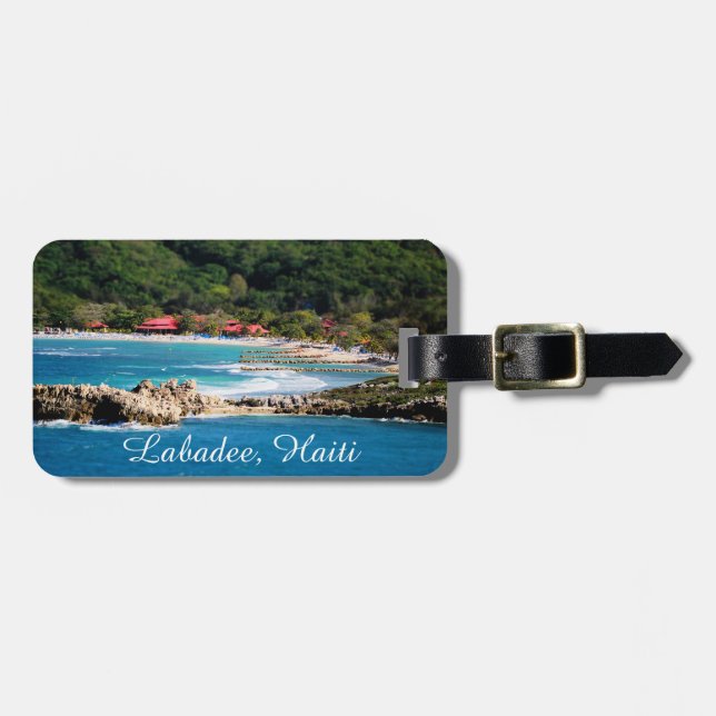 Tranquil Island Paradise Labadee Haiti Luggage Tag (Front Horizontal)