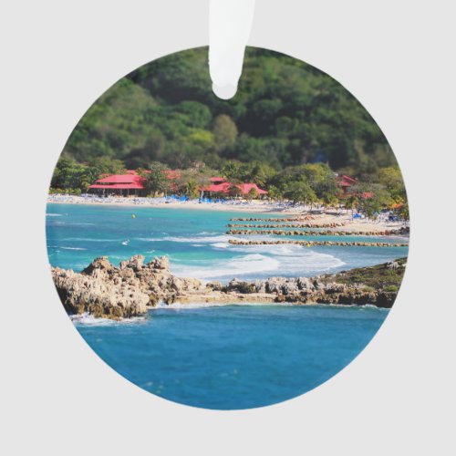 Tranquil Island Paradise Labadee Haiti Ornament