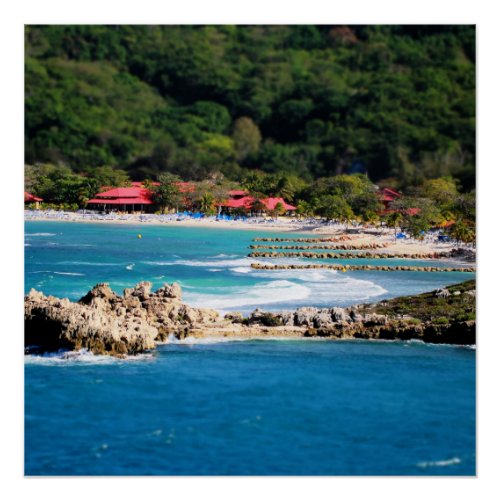 Tranquil Island Paradise Labadee Haiti Poster