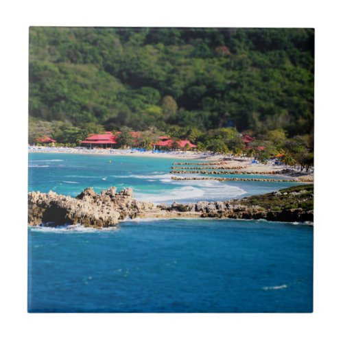 Tranquil Island Paradise Labadee Haiti Tile