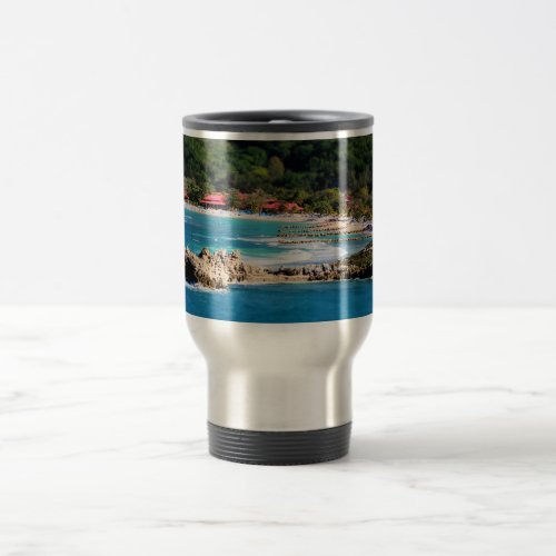 Tranquil Island Paradise Labadee Haiti Travel Mug