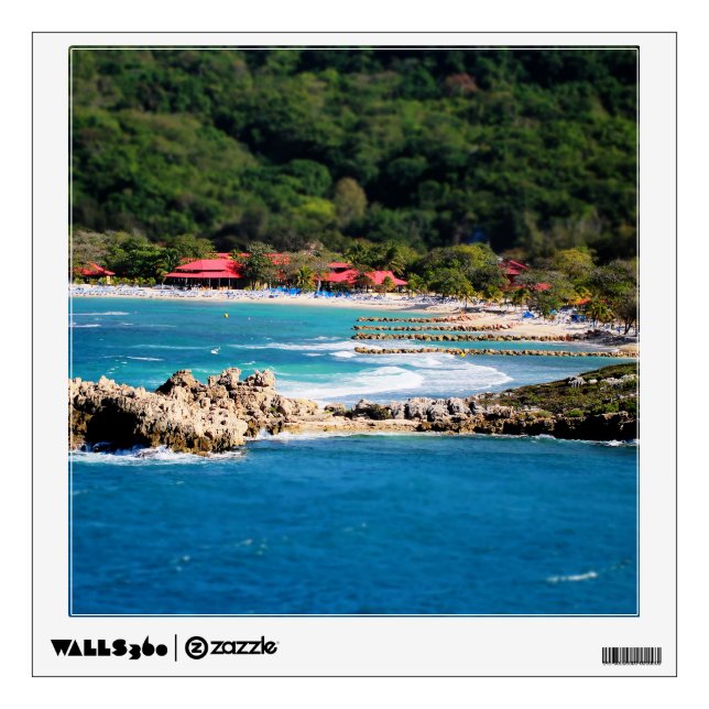 Tranquil Island Paradise Labadee Haiti Wall Decal (Front)
