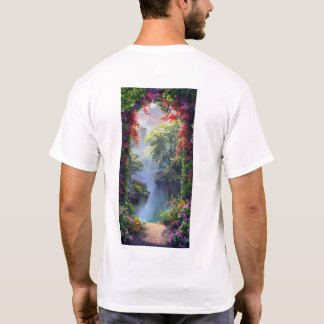 Tranquil Japanese Garden Archway T-Shirt