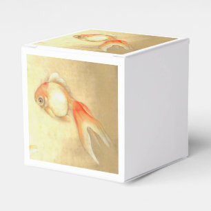 Tranquil Japanese Goldfish Favor Boxes