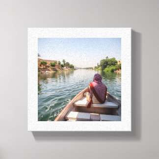 Tranquil Journey on the Nile Canvas Print