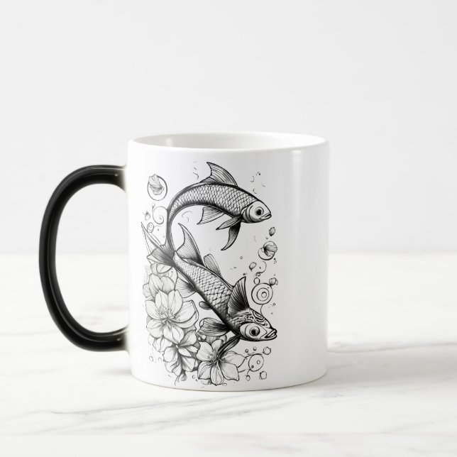 Tranquil Koi Pond Morphing Mug - 11oz (Left)