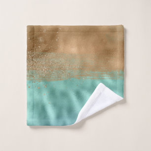 Tranquil Lagoon Colorful Abstract Pattern Wash Cloth