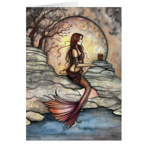 Tranquil Lagoon Mermaid Art Card