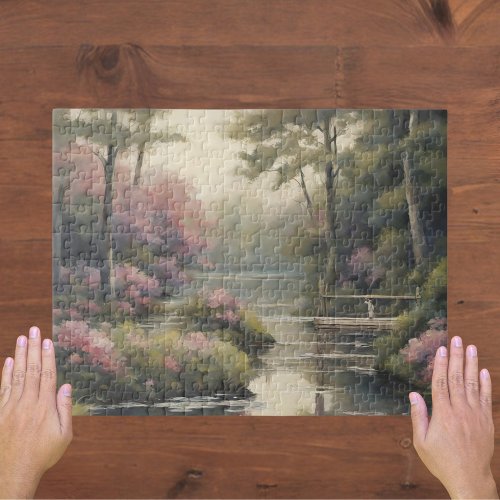 Tranquil Lake Puzzle 11 x 14 252 pieces Jigsaw Puzzle