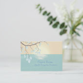 Tranquil Lake Scene Professional Business Card (Standing Front)