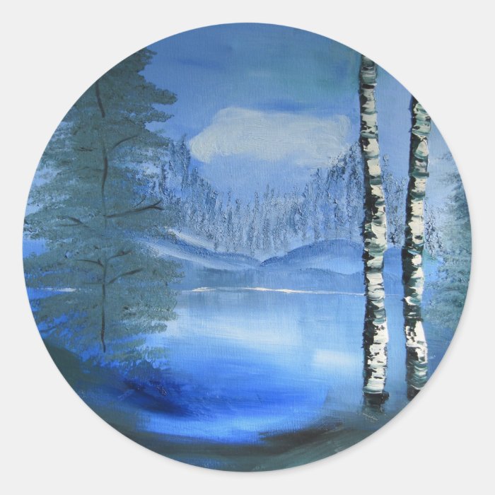 Tranquil Lake Stickers