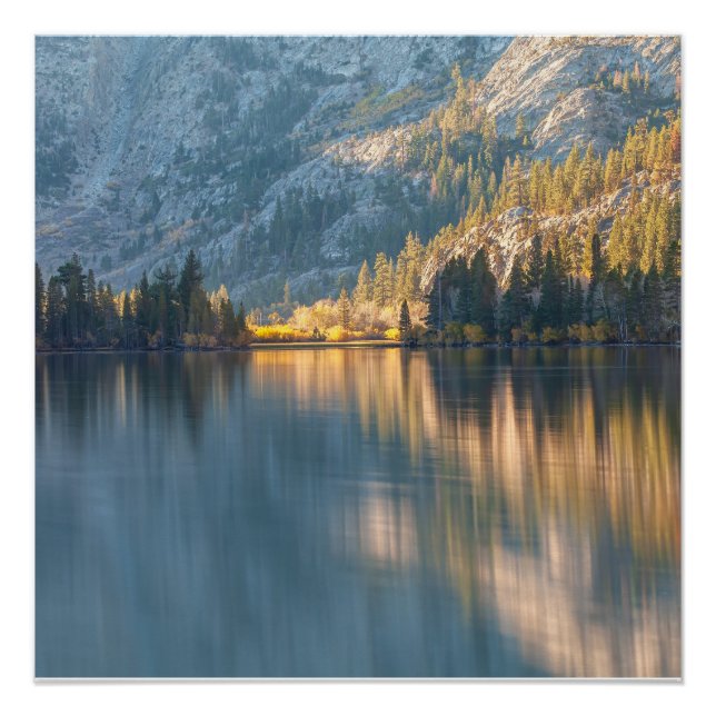 Tranquil Lake with Light and Shadow Poster (Front)