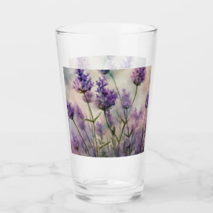 Tranquil Lavender Fields Pint Glass - 16oz