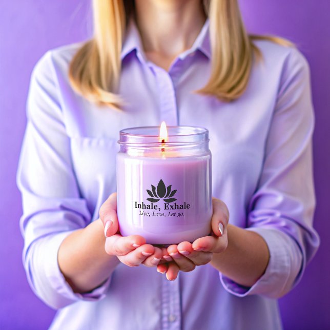Tranquil Lotus: Inhale, Exhale Inspiration Scented Candle (Creator Uploaded)