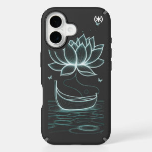 Tranquil Lotus & Om – Zen-Inspired iPhone 16 Case