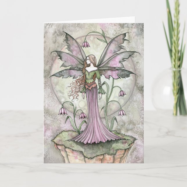 Tranquil Moon Fairy Greeting Card (Front)