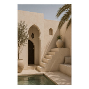 Tranquil Moroccan Architecture Poster