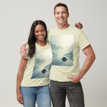 Tranquil Mountain Lake Serenity T-Shirt<br><div class="desc">Immerse yourself in tranquility with this unique art print. Discover the beauty of balance and calm in a serene mountain lake scene, featuring a simple stone cairn that symbolizes peace and inner harmony. This captivating design was first generated by AI, then meticulously edited by a skilled artist to enhance its...</div>