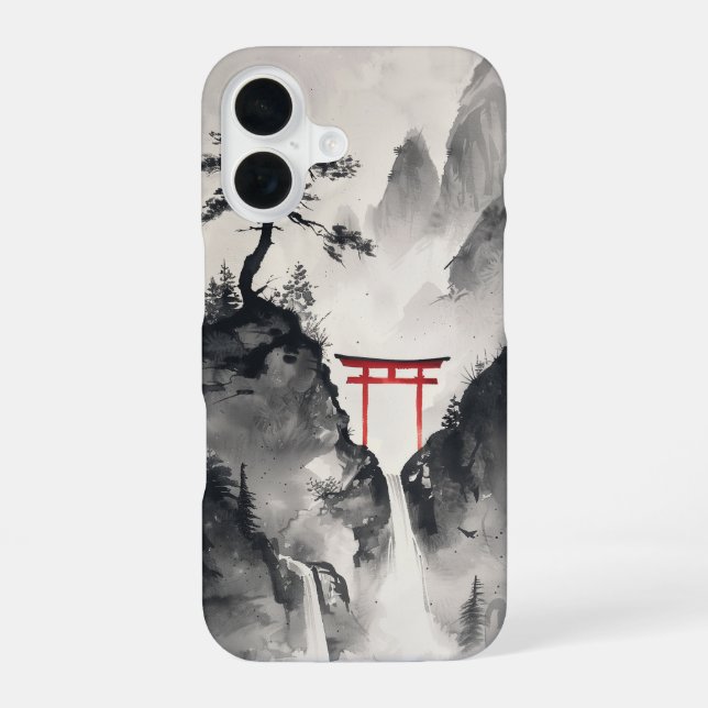 Tranquil Mountain Scene iPhone Case (Back)