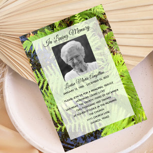 Tranquil Nature Memorial Service Invitation