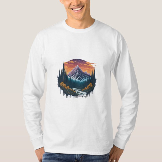 Tranquil Nature Scene T-Shirt (Front)