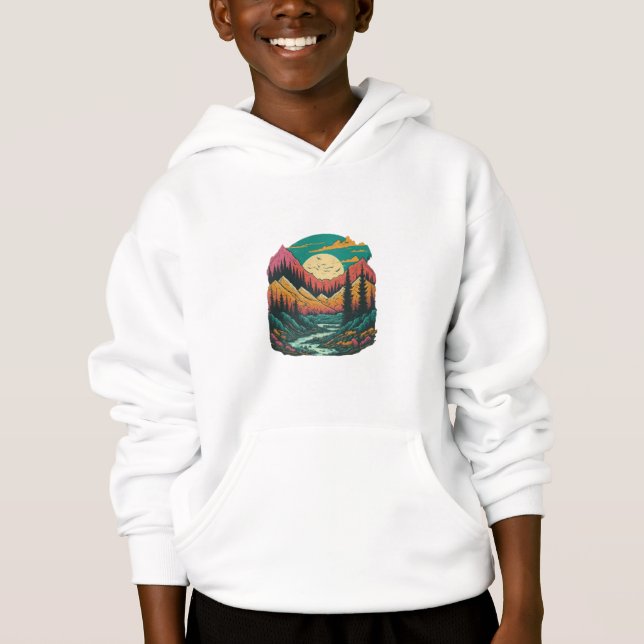 Tranquil Nature Scenery Hoodie (Front)