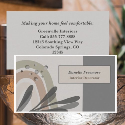 Tranquil Nature_Themed Abstract Business Card
