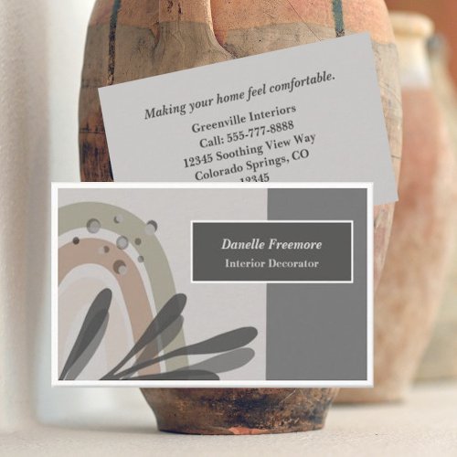 Tranquil Nature_Themed Abstract Business Card