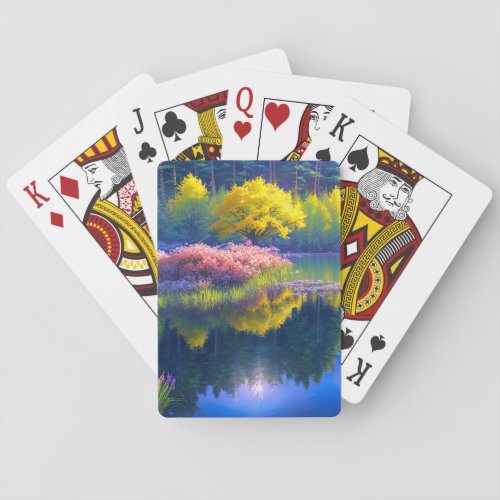 Tranquil Oasis Small Islands Beauty Playing Cards