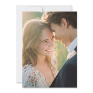 Tranquil Pastel Floral Photo Invitation